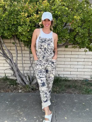 Just a Lil' Boho Printed Linen Jumpsuit