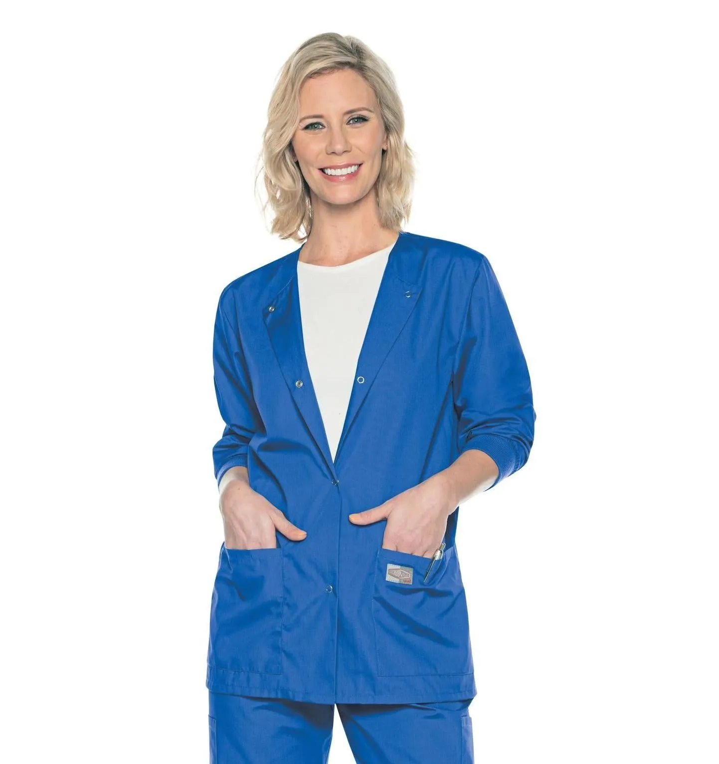 Landau Scrub Zone Women's Warm-Up Scrub Jacket