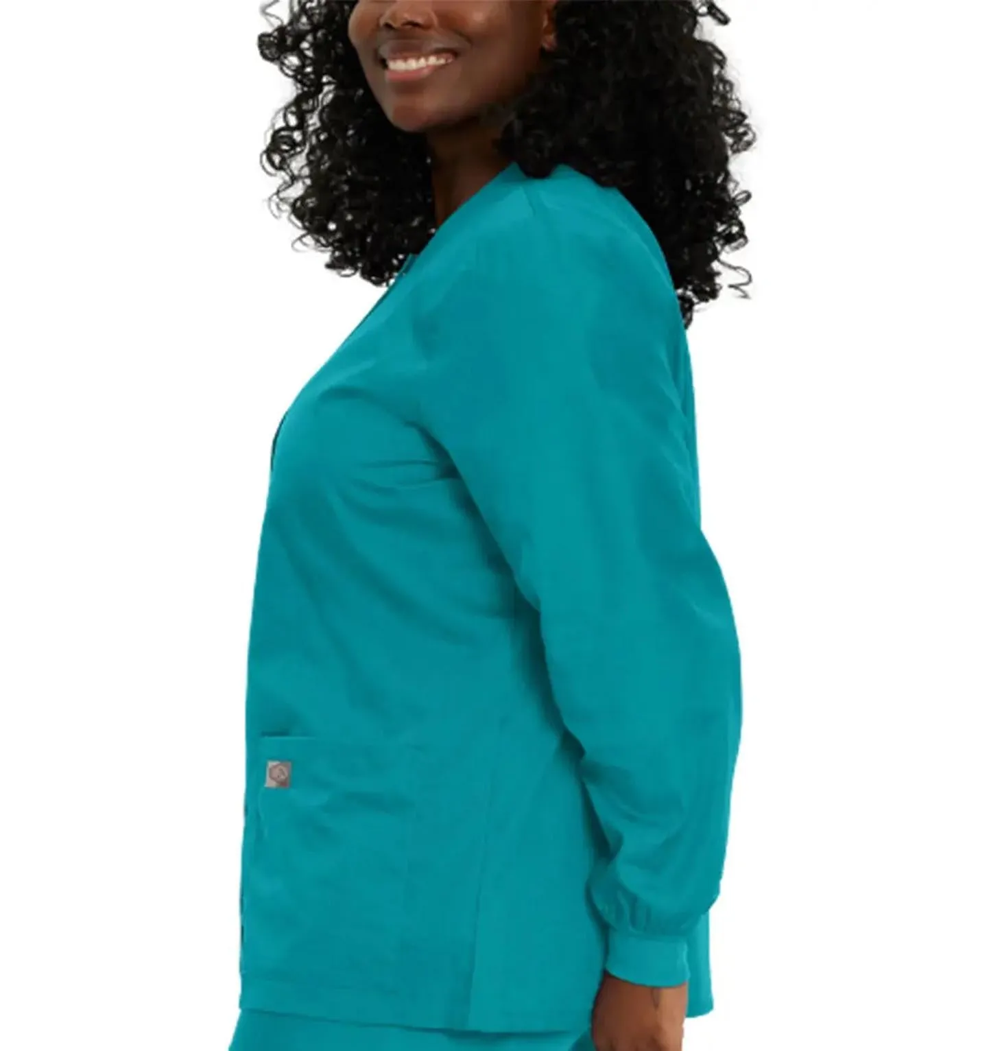 Landau Scrub Zone Women's Warm-Up Scrub Jacket