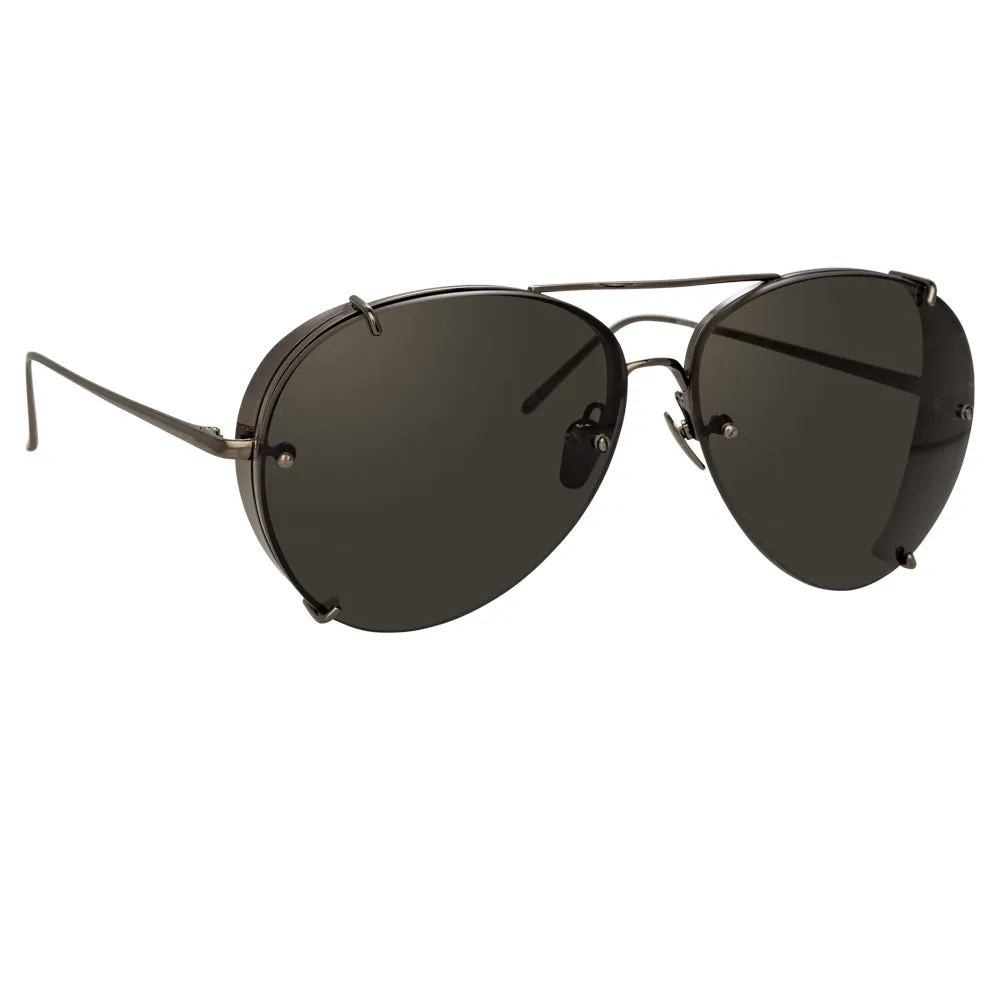 Linda Farrow Peggy C4 Aviator Sunglasses