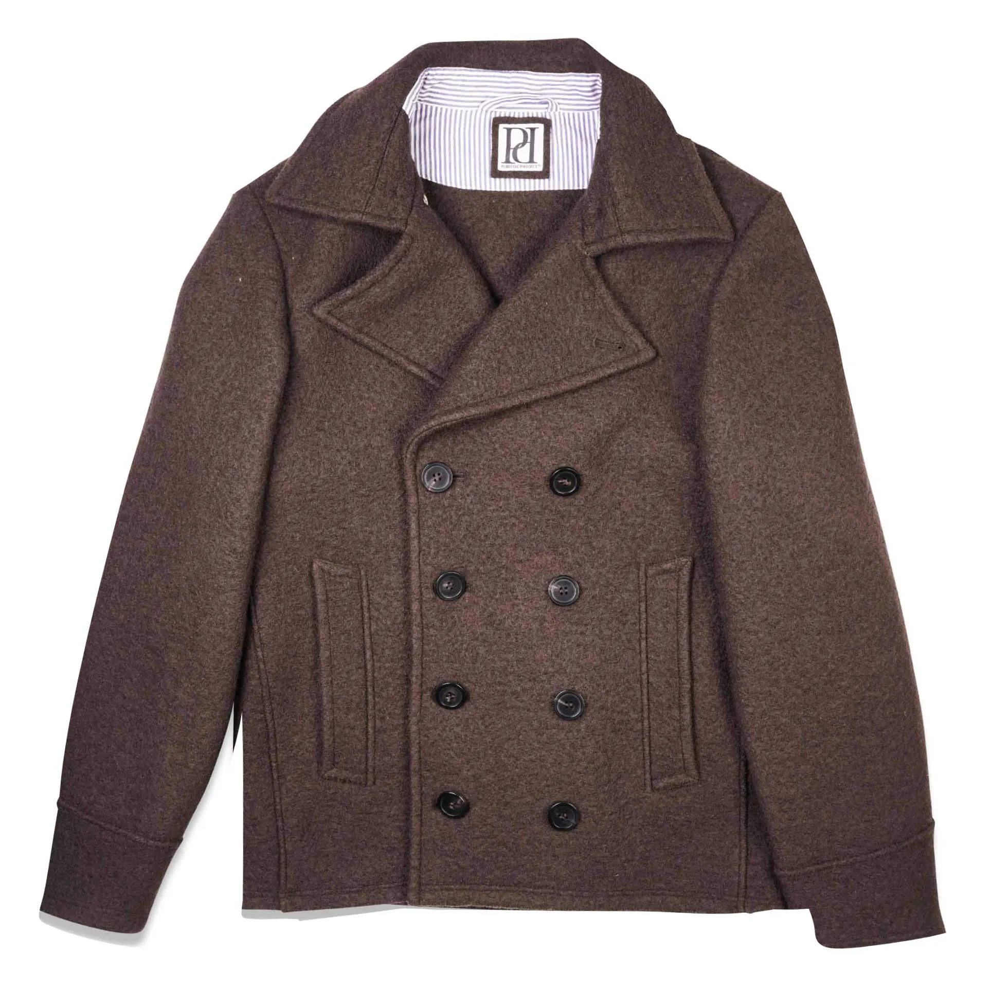M02 Peacoat aus Wolle - Marineblau 