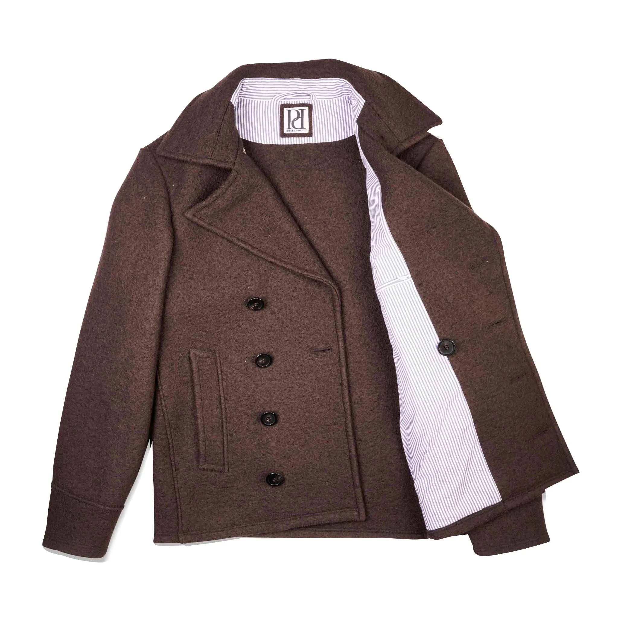 M02 Peacoat aus Wolle - Marineblau 