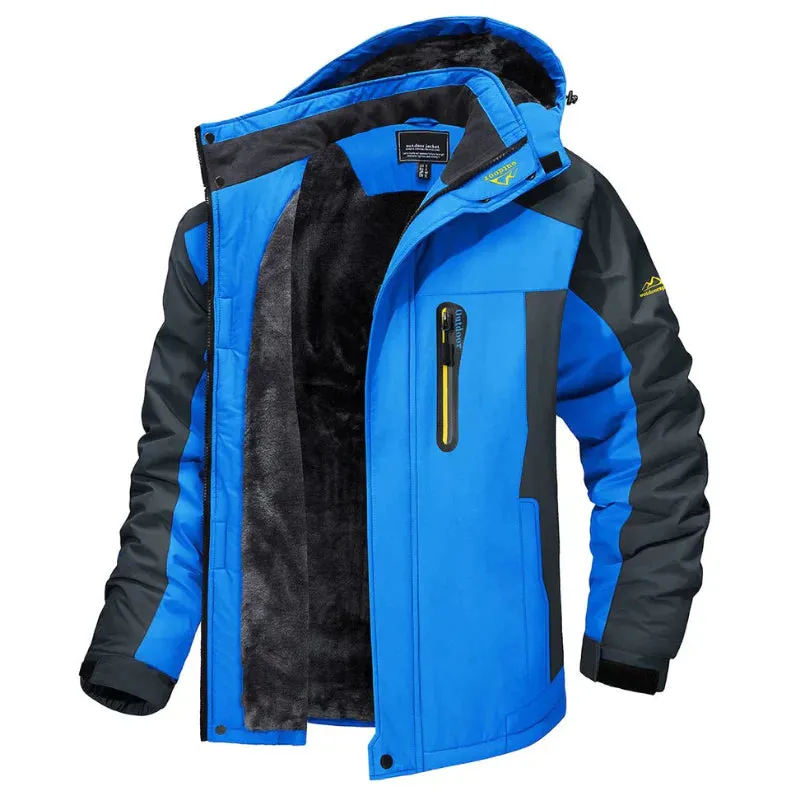 Mens Coat Winter Jacket with Fur Lining and Hood | Ideal for Winter