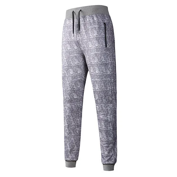 Mens Fashion Design Sportwear Elastic Waist Drawstring Polyester Casual Sport Pants