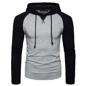 Mens Hit Color Sport Hoodies