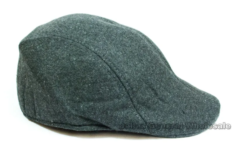Men's Solid Color Wool Newsboy Caps Wholesale