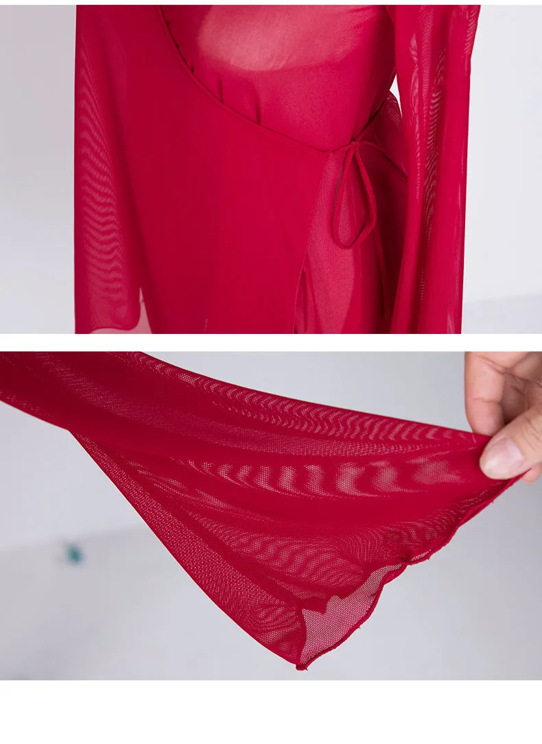 Mesh Cross-Over Tunic "Lise"
