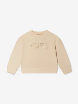 Michael Kors Girls Metallic Logo Sweatshirt