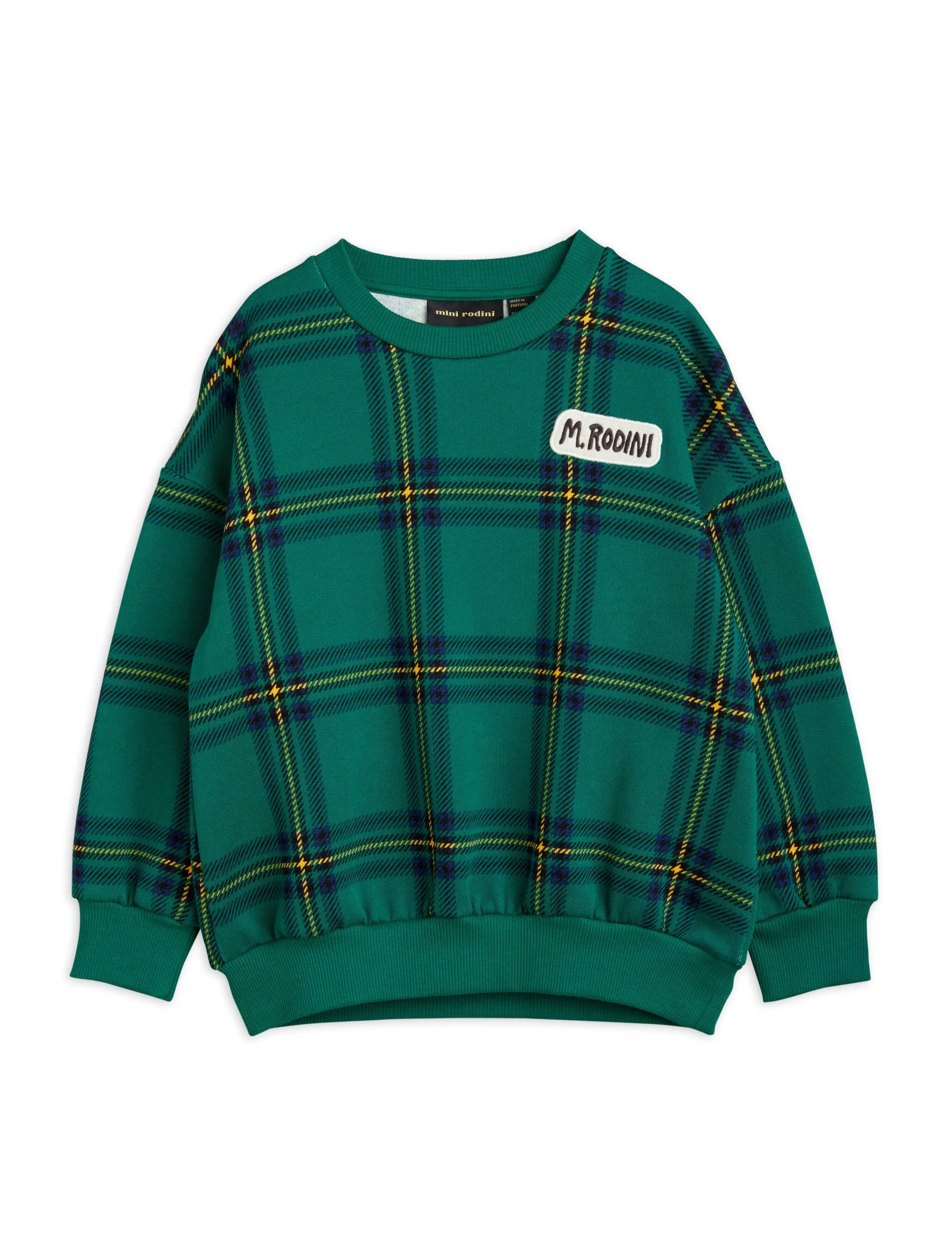 Mini Rodini Check Sweatshirt - Green