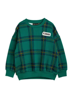 Mini Rodini Check Sweatshirt - Green