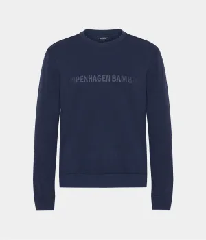 Navy bamboo sweatshirt with logo