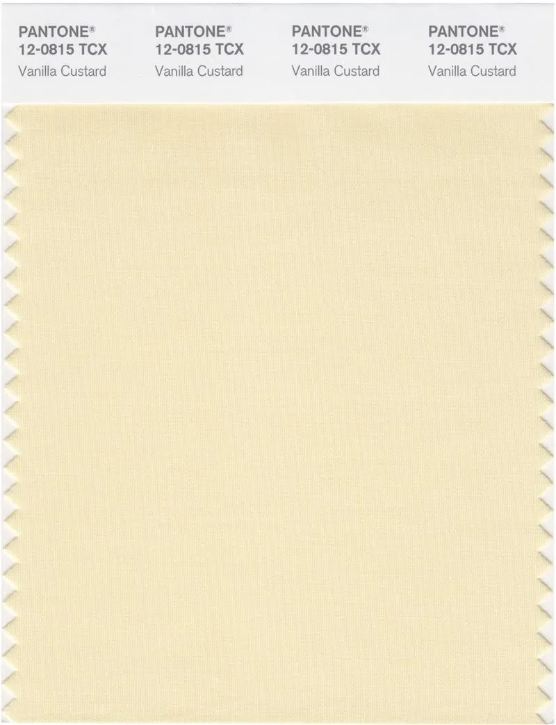 Pantone Smart 12-0815 TCX Color Swatch Card | Vanilla Custard