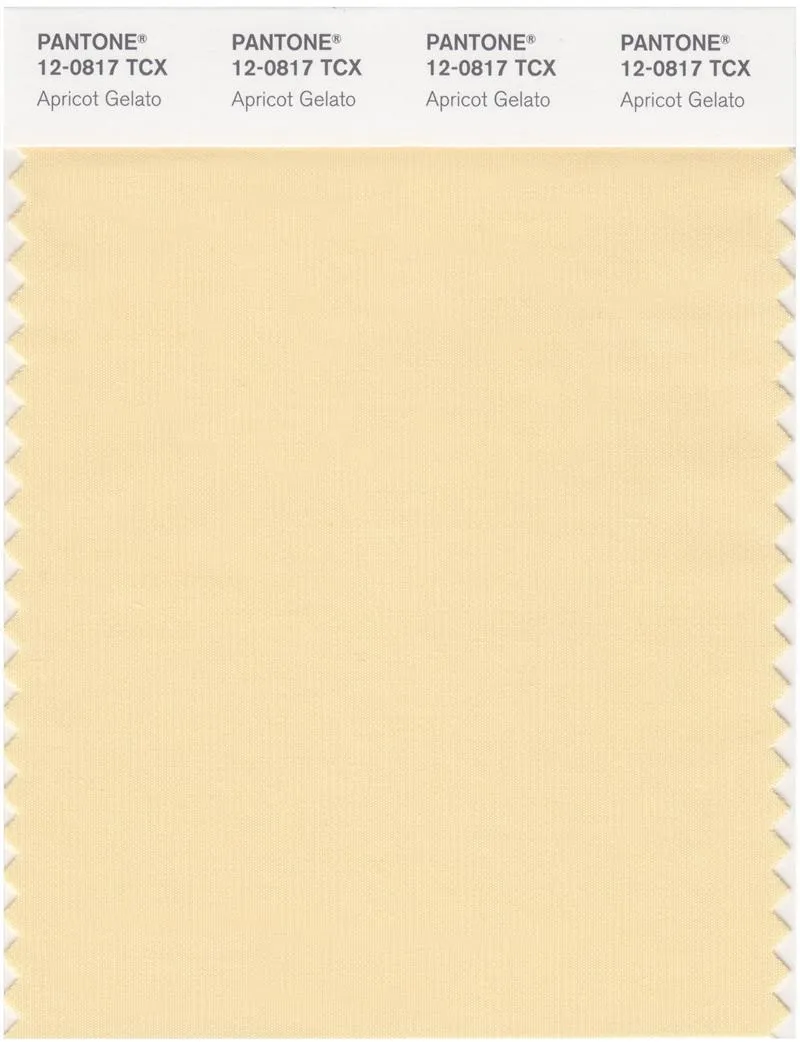 Pantone Smart 12-0817 TCX Color Swatch Card | Apricot Gelato