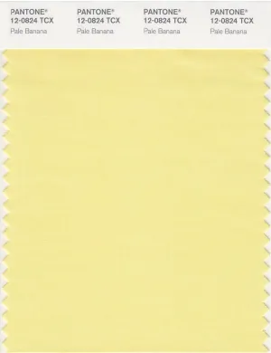 Pantone Smart 12-0824 TCX Color Swatch Card | Pale Banana