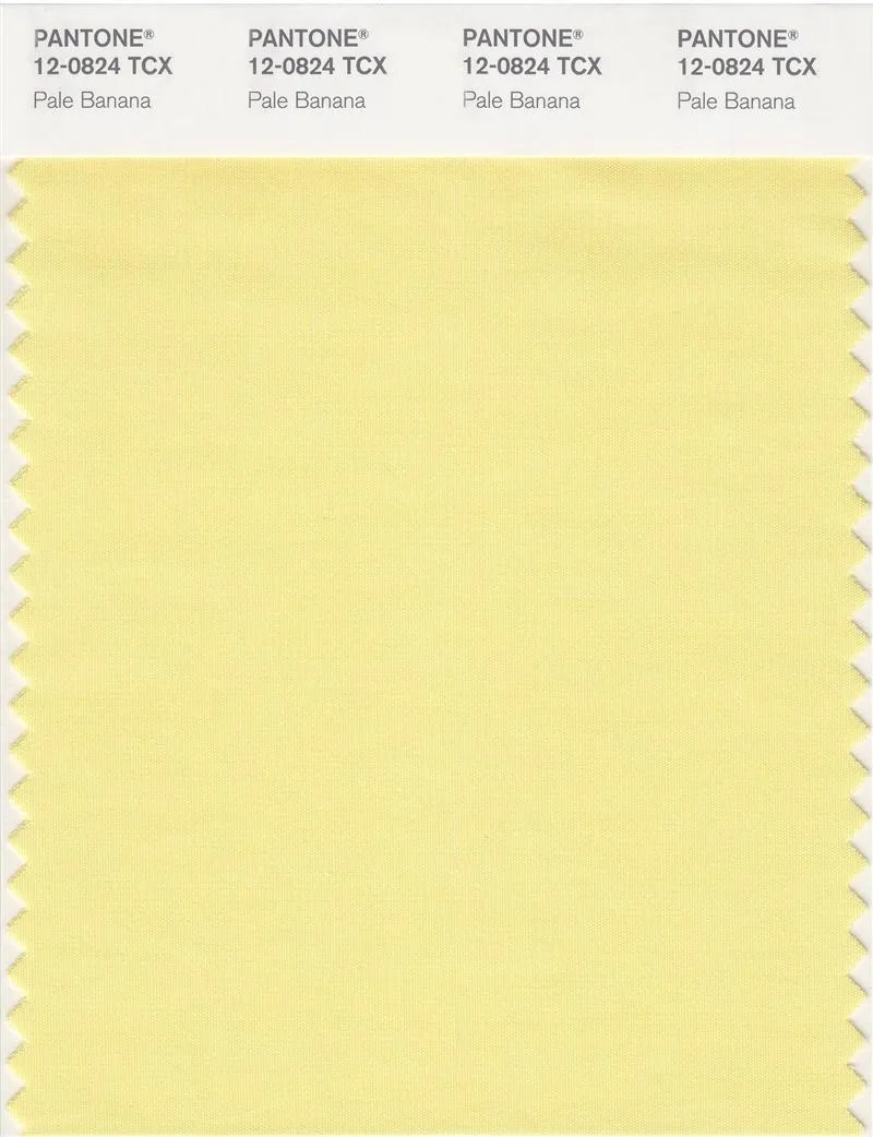 Pantone Smart 12-0824 TCX Color Swatch Card | Pale Banana