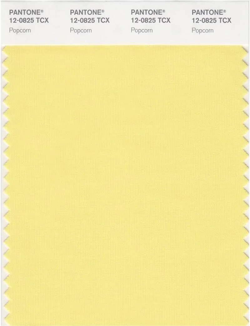 Pantone Smart 12-0825 TCX Color Swatch Card | Popcorn