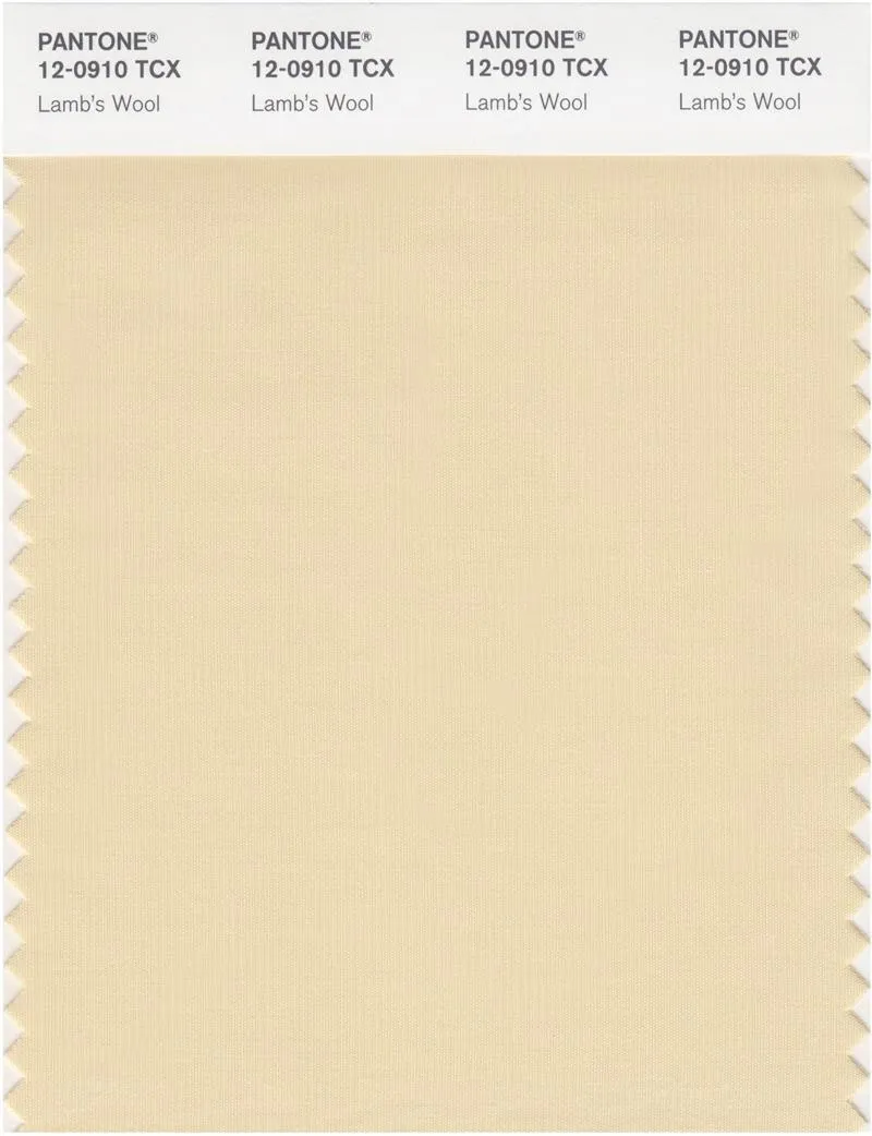 Pantone Smart 12-0910 TCX Color Swatch Card | Lamb's Wool