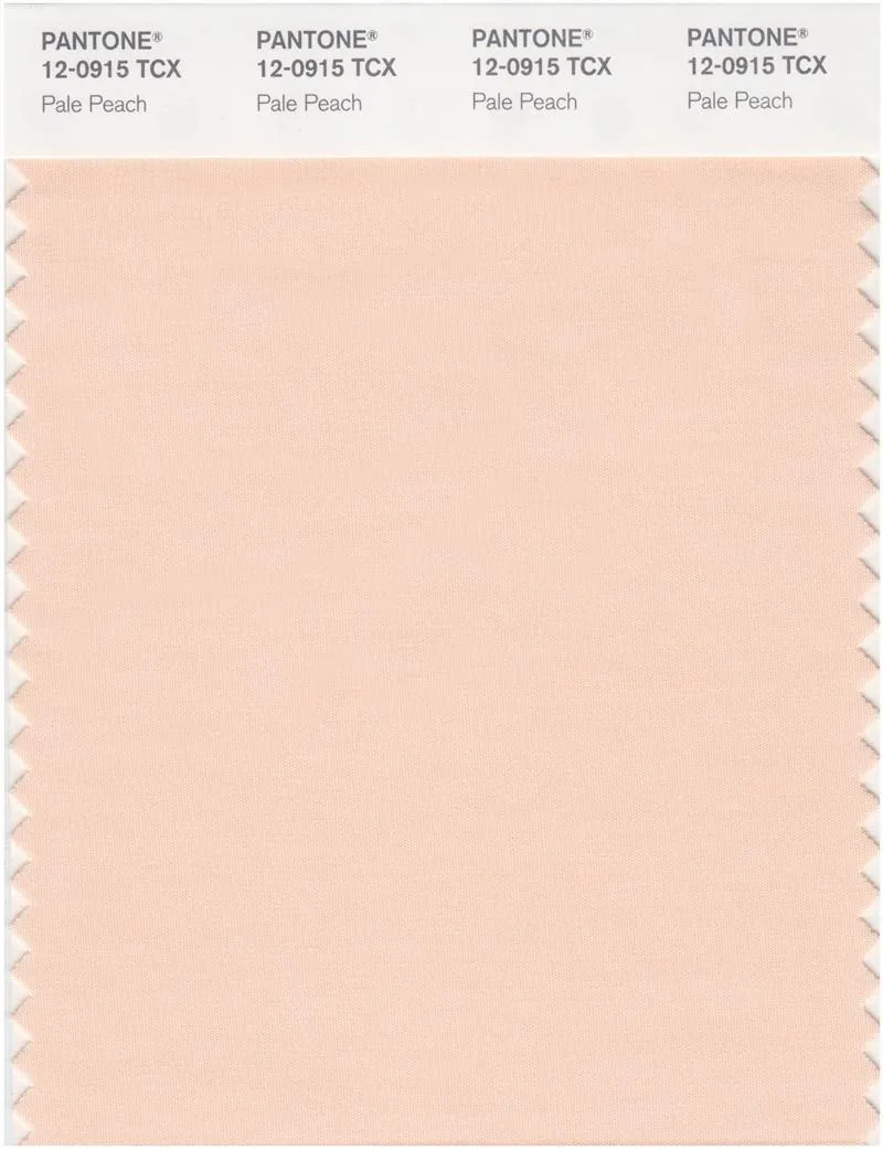 Pantone Smart 12-0915 TCX Color Swatch Card | Pale Peach