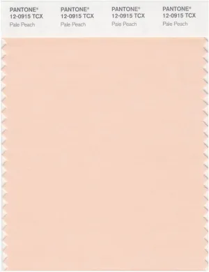 Pantone Smart 12-0915 TCX Color Swatch Card | Pale Peach