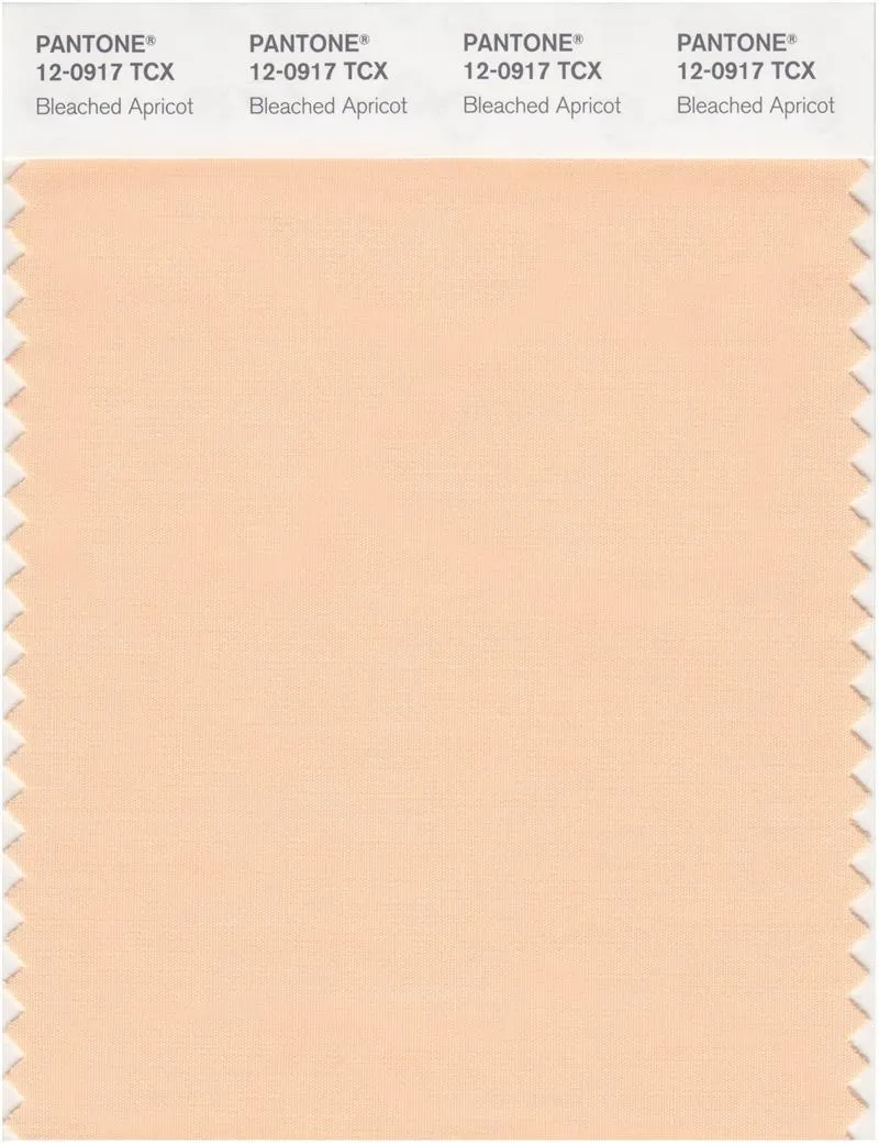 Pantone Smart 12-0917 TCX Color Swatch Card | Bleached Apricot