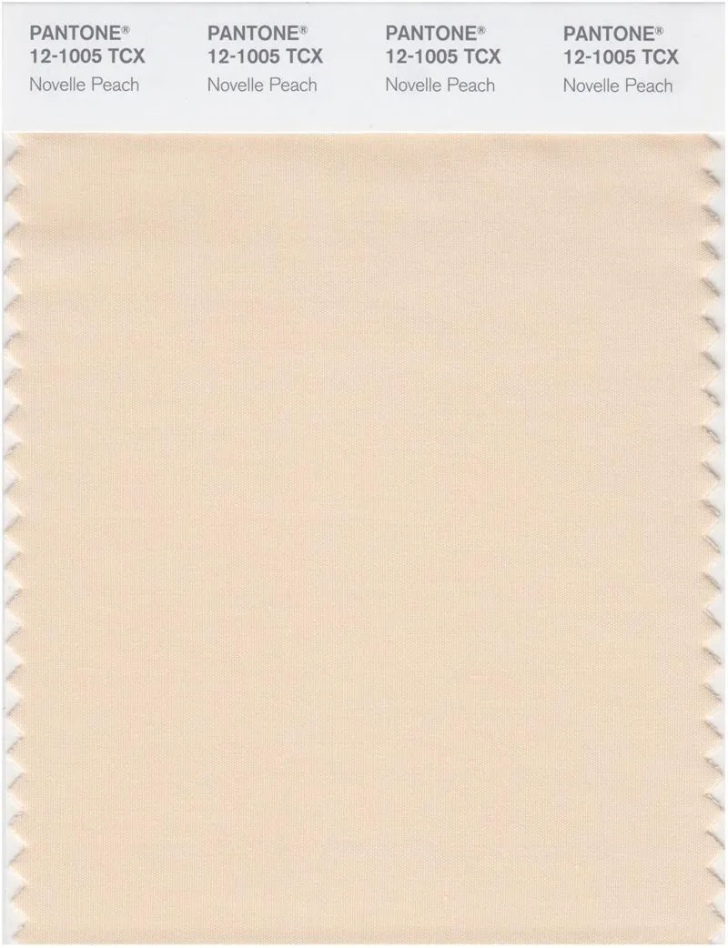 Pantone Smart 12-1005 TCX Color Swatch Card | Novelle Peach