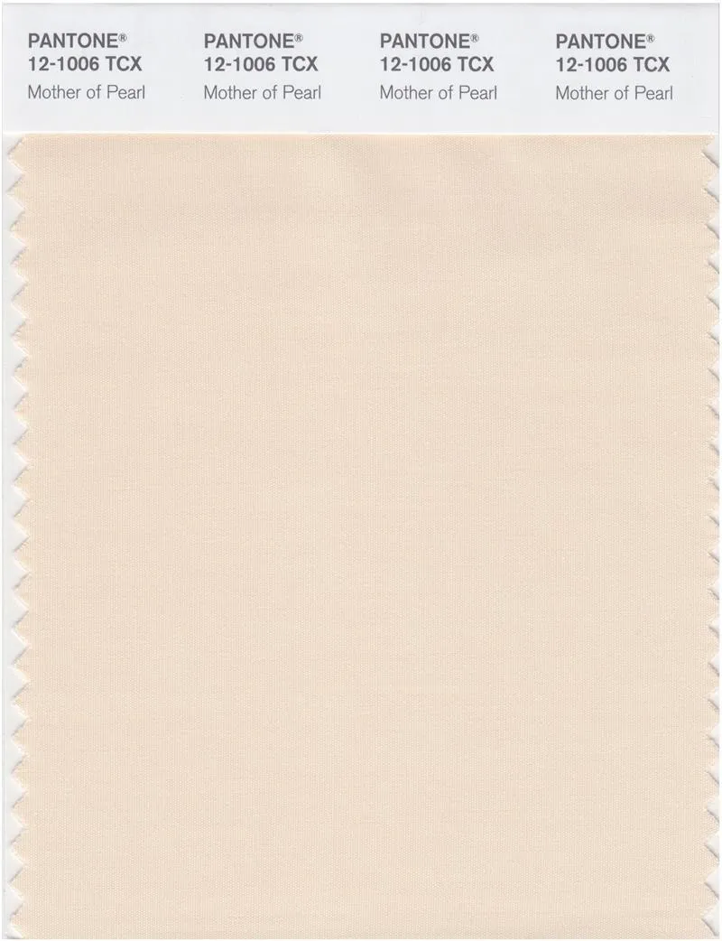 Pantone Smart 12-1006 TCX Color Swatch card | Mother of Pearl