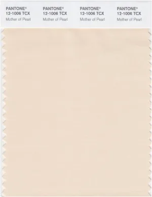 Pantone Smart 12-1006 TCX Color Swatch card | Mother of Pearl