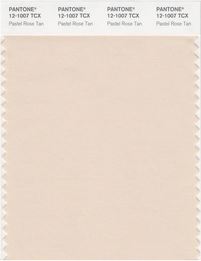 Pantone Smart 12-1007 TCX Color Swatch Card | Pastel Rose Tan