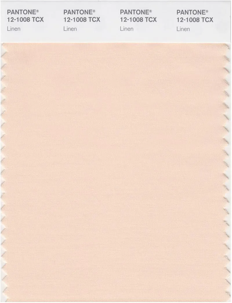 Pantone Smart 12-1008 TCX Color Swatch Card | Linen