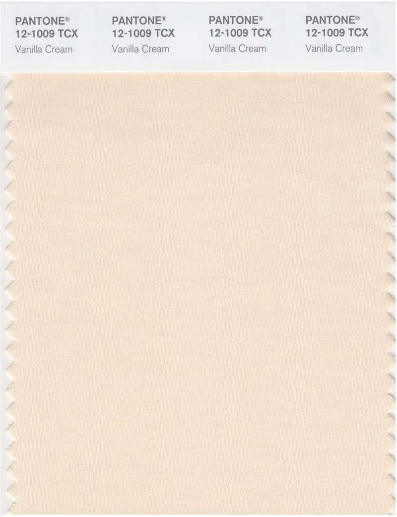 Pantone Smart 12-1009 TCX Color Swatch Card | Vanilla Cream
