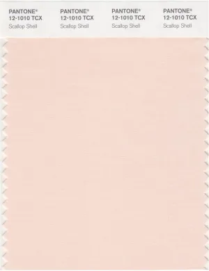 Pantone Smart 12-1010 TCX Color Swatch Card | Scallop Shell