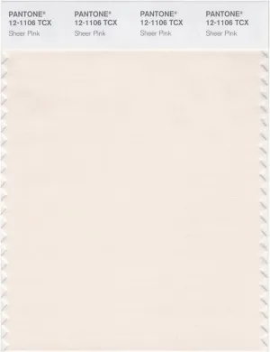 Pantone Smart 12-1106 TCX Color Swatch Card | Sheer Pink