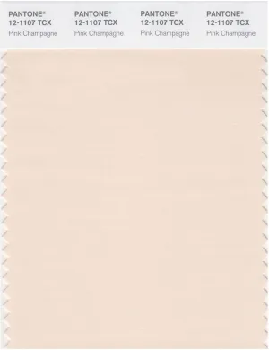 Pantone Smart 12-1107 TCX Color Swatch Card | Pink Champagne