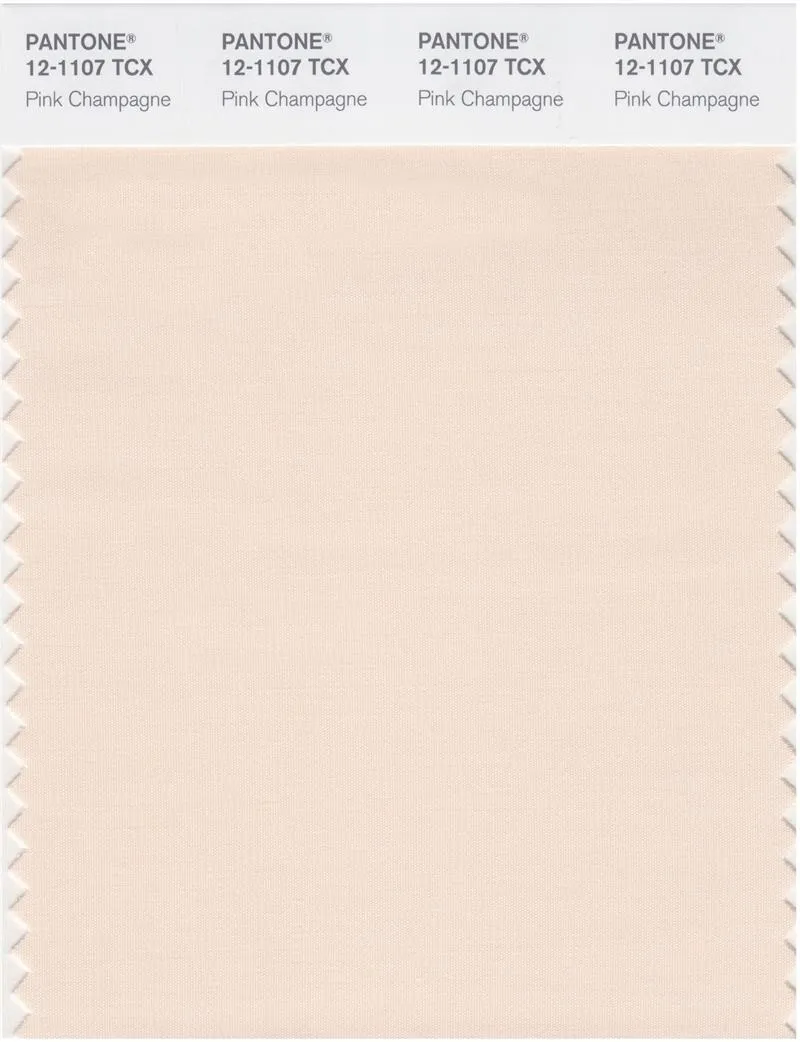 Pantone Smart 12-1107 TCX Color Swatch Card | Pink Champagne