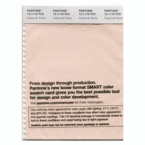 Pantone Smart 12-1110 TCX Color Swatch Card | Crème de Pêche