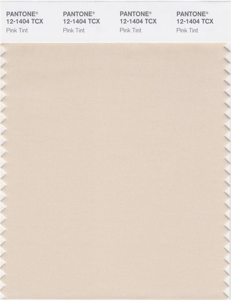 Pantone Smart 12-1404 TCX Color Swatch Card | Pink Tint