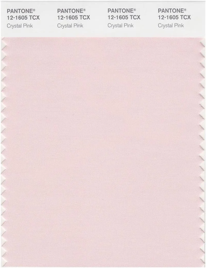 Pantone Smart 12-1605 TCX Color Swatch Card | Crystal Pink