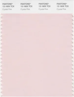 Pantone Smart 12-1605 TCX Color Swatch Card | Crystal Pink