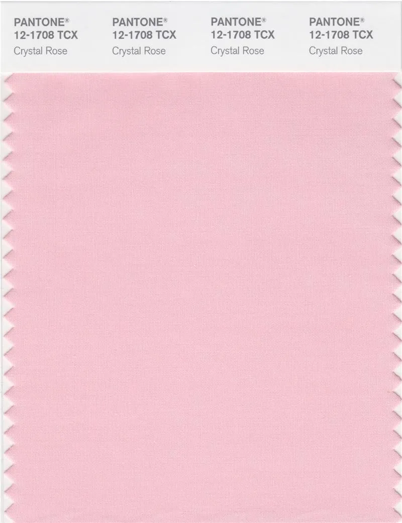 Pantone Smart 12-1708 TCX Color Swatch Card | Crystal Rose