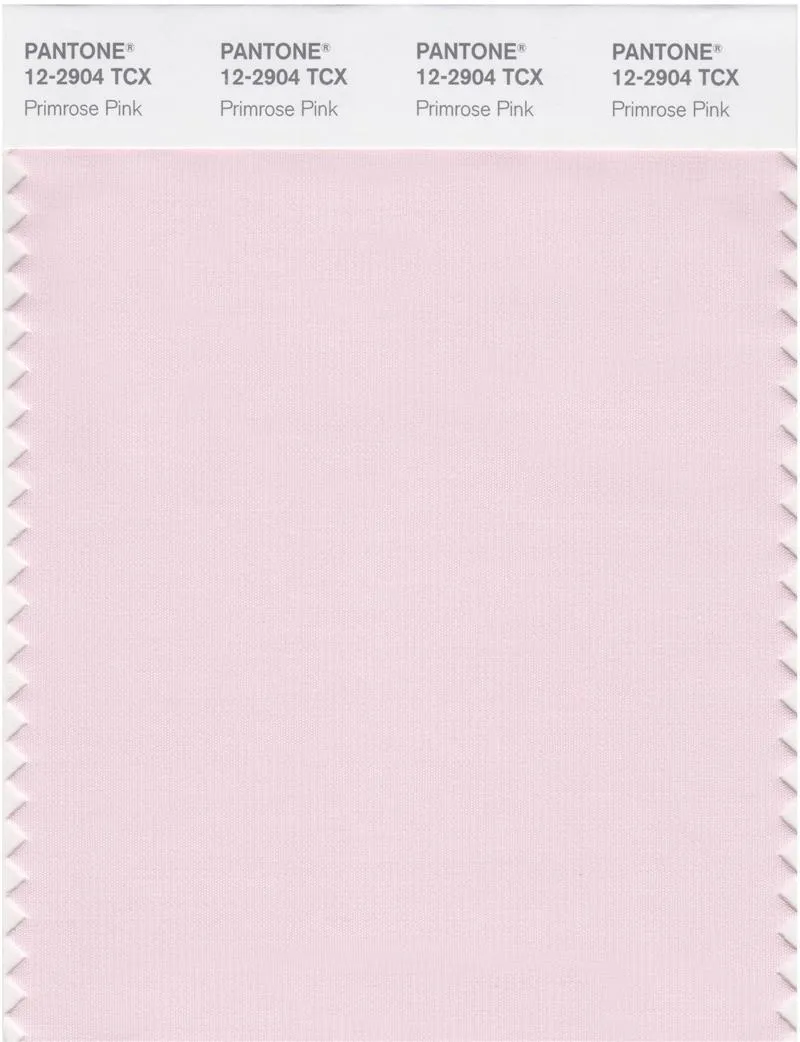 Pantone Smart 12-2904 TCX Color Swatch Card | Primrose Pink