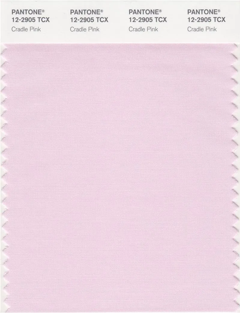 Pantone Smart 12-2905 TCX Color Swatch Card | Cradle Pink