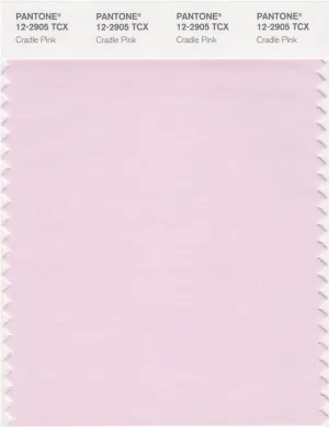 Pantone Smart 12-2905 TCX Color Swatch Card | Cradle Pink