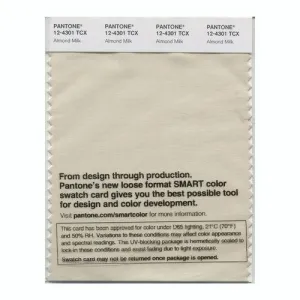 Pantone Smart 12-4301 TCX Color Swatch Card | Almond Milk