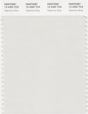 Pantone Smart 12-4302 TCX Color Swatch Card | Vaporous Gray