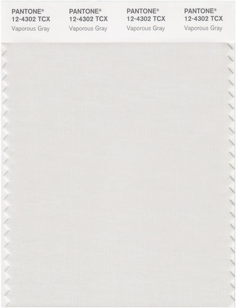 Pantone Smart 12-4302 TCX Color Swatch Card | Vaporous Gray
