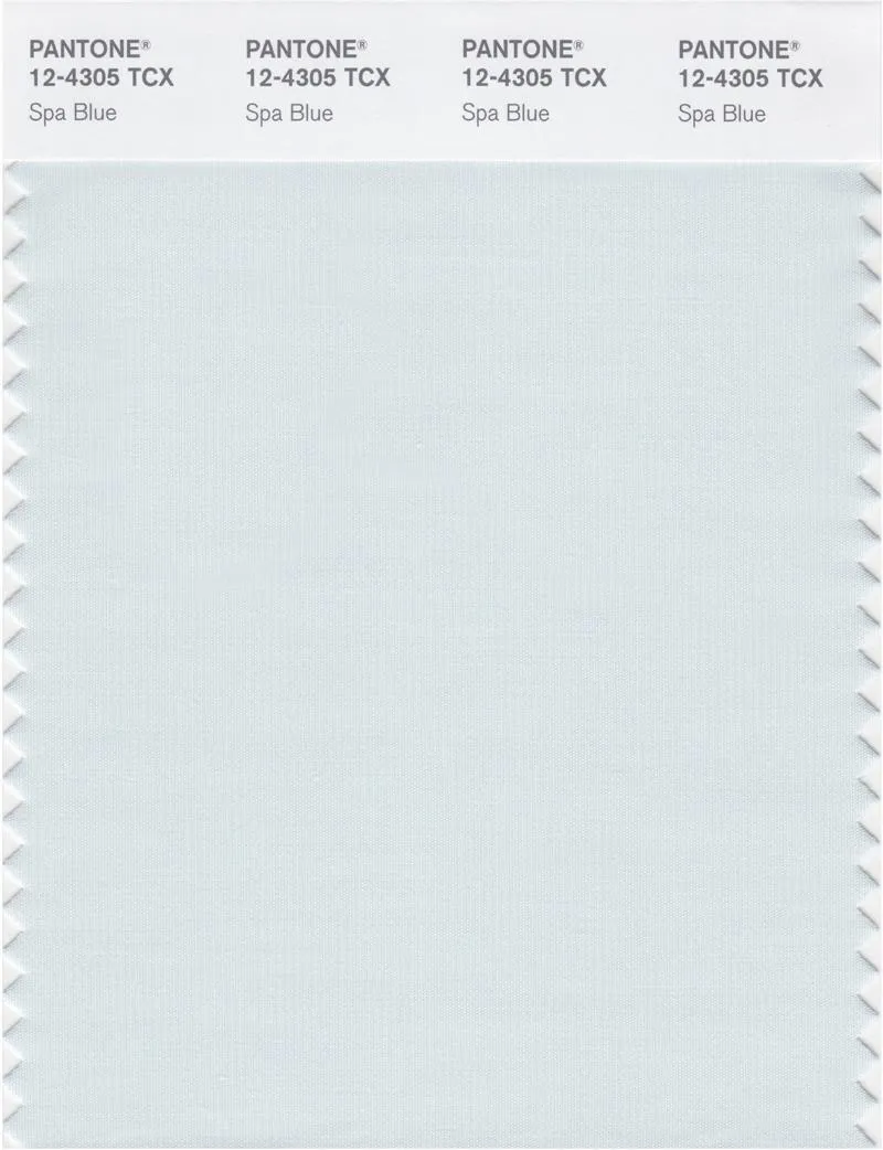 Pantone Smart 12-4305 TCX Color Swatch Card | Spa Blue