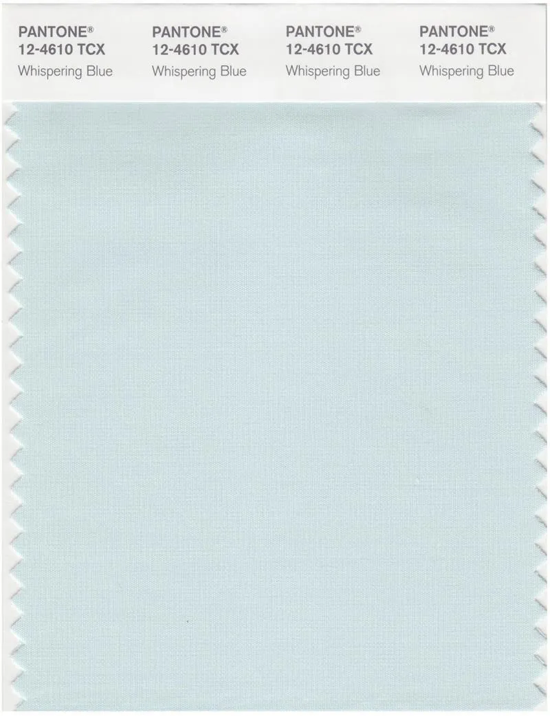 Pantone Smart 12-4610 TCX Color Swatch Card | Whispering Blue