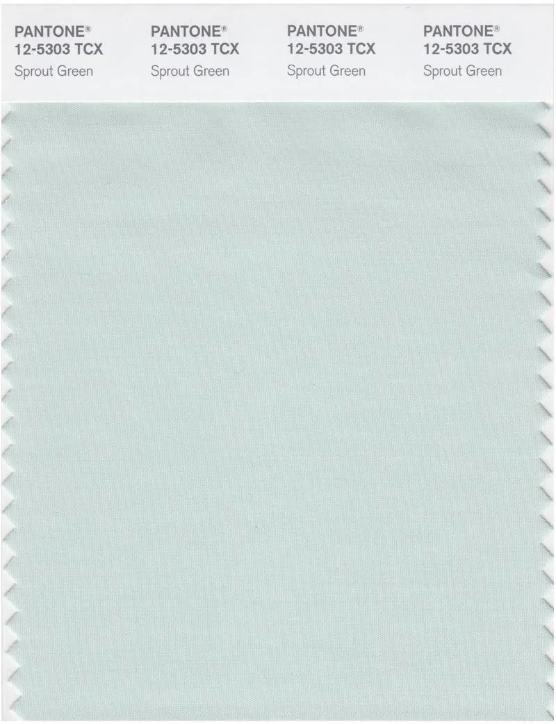 Pantone Smart 12-5303 TCX Color Swatch Card | Sprout Green