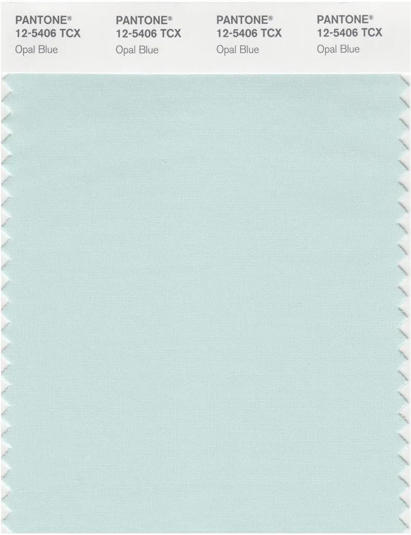 Pantone Smart 12-5406 TCX Color Swatch Card | Opal Blue