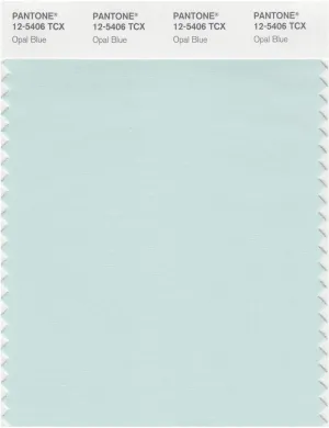 Pantone Smart 12-5406 TCX Color Swatch Card | Opal Blue